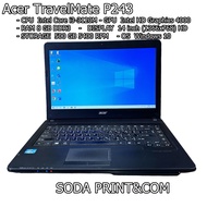 Notebook Acer TravelMate P243 CPU Intel Core i3-3120M GPU Intel HD Graphics 4000 RAM 4 GB DDR3 0 MHz DISPLAY 14 inch REFURBISHED