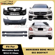 W213 Mercedes Benz E Class E200 E250 E300 AMG E63 Bodykit Front Bumper Side Skirt Rear Bumper