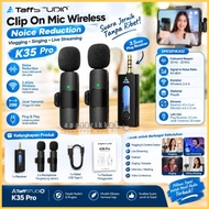 CLIP ON MICROPHONE K35 MIC CLIP WIRELESS aux (Audio) / MIC YOUTUBER BLUETOOTH