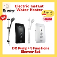 [SG SELLER] Rubine RWH-933-PB (Black) / RWH-933-PW (White) Instant Water Heater with DC Water Booster Pump