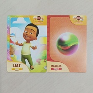 Card Upin Ipin Ijat Rare And Marbles Unique