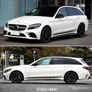 Suitable for Mercedes-Benz Benz C-Class C43 4MATIC Car Stickers Garland Color Strip C43 Travel Versi