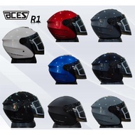 ACES R1 Open Face Helmet With Siap Clear Visor 100% Original Aces SIRIM Approved Helmet