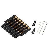 Headless Guitar Bridge Oblique 7 Strings Headless Guitar Metal Saddle Bridge Electric Guitar Bridge