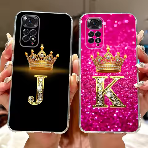 For Xiaomi Redmi Note 11 4G Case Note 11S Cute Letters Cover Soft Silicone Case For Xiaomi Redmi Not