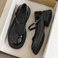Women patent college style shoes