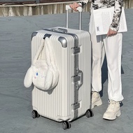 กระเป๋าเดินทาง รุ่นใหม่ปี 2024 วัสดุABS+PC  32นิ้ว  หมุน360องศา กรอบอลูมิเนียม Luggage ล้อสากร เสียงเบา ล็อคศุลกากร