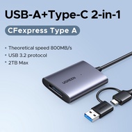 UGREEN 10Gbps CFexpress Type A Card Reader USB-A+USB-C to CFe A Model:45177