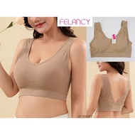 FELANCY Women's Underwire Bra ALL SIZE fits size 36/38 Full Cup Vest Model Thin Foam / Wireless Unde