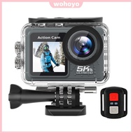 [New] 5K 4K 60FPS Sport Camera Anti-shake WIFI Action Video Cam Dual Screen Sports DV Cam 170° Wide 