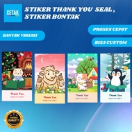 Thank You Seal Stickers | Thank You Label 9x5.5cm