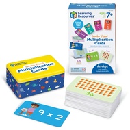 Learning Resources Jumbo Visual Multiplication Cards, Multiplication and Division Flash Cards