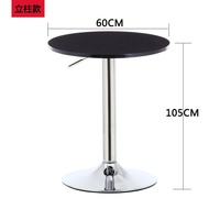 High Bar Table Set with Bar Stools Round Bar Table Small Round Table Bar Height Adjustable Cocktail 