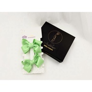 Set of 2 Korean hair bows for baby amberose SNKT2a