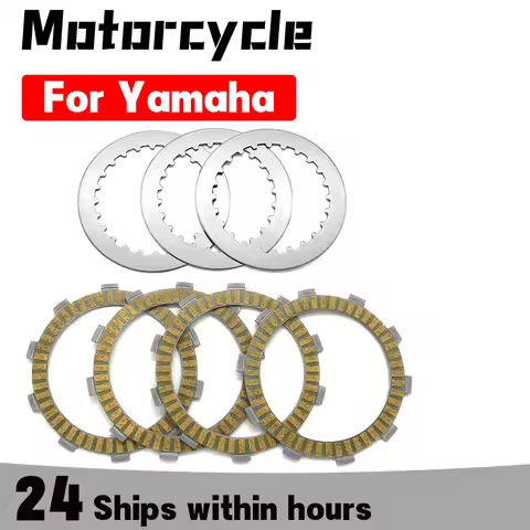 Motorcycle Friction Clutch Plates For Yamaha FZ-16 FZ16 YZF R15 SP OEM:21C-E6321-00 21C-E6331-00 21C