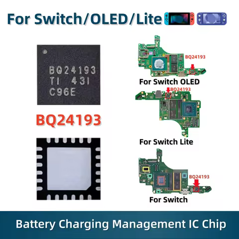 10PCS for Nintendo Switch / Lite - BQ24193 Battery Charging Management IC Chip