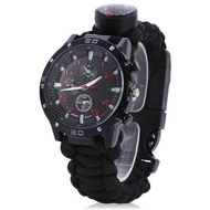 SMAEL Jam Tangan Multifungsi Outdoor Camping Pria //Jam Tangan Analog Pria Strap Tali Paracord / Pru