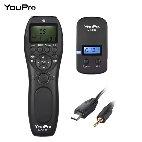 YouPro MC-292 DC0/DC2/N3/S2/E3/L1/E2 2.4G Wireless Shutter Timer Release Remote Control for Canon So