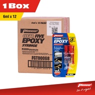 Pioneer Clear 5 Epoxy 6ml Syringe x12