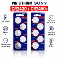 SONY CR2430 / CR2450B 3V Lithium Button Battery Genuine Indonesia