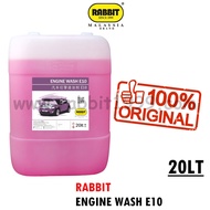 RABBIT ENGINE WASH E10 - 20Lt - alkaline engine degreaser for oil & engine cleaner (tyre / rim / cha