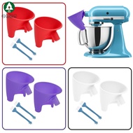 2Pcs Plastic Flour Funnel for Artisan Ksm150 5 Quart Mixer Stand Mixer Flour Funnel for Egg Liquid S