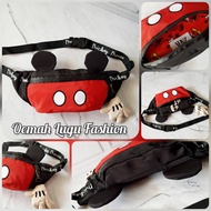 Tas Pinggang Zara Kids Kartun / Bumbag Mickey Mouse / Tas Pinggang Anak