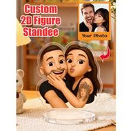 1/3/5 Pcs Customized Photo Cartoon Filter Acrylic Standee - Personalized Photo Memorabilia Gift, Can