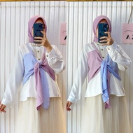 KEMEJA ASKA.ID - SHERIN TWOTONE SHIRT TANKTOP TALI MUSLIM FASHIONWanita