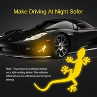 ALLYN Gecko Reflective Sticker Safety Warning Sign Car External Accessories Night Reflective Gecko S