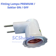 Fitting Lampu Colok + Saklar M-623 MEET PREMIUM