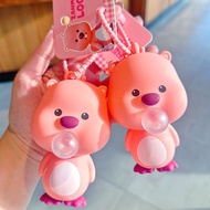 Cute pink bear key table