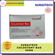 Colostomy Bag Set 45mm by Surgitech 1box 10pcs (Disposable)