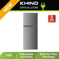 Khind RF200 Gross 216L Refrigerator Peti Sejuk Dua Pintu Fridge