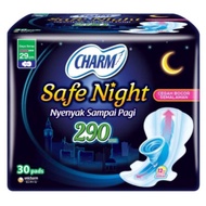Charm Safe Night Sanitary Napkins 29 cm Wing 30 pads sanitary pad