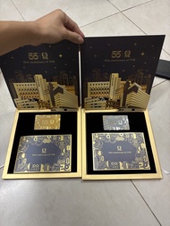 全新 限量版 TVB 無線 55周年 特別版八達通 金色及藍色 一套兩件