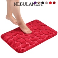NEBULANEST 40*60cm Bath Mat Feet Pad Pebbles Floor Bathtub Doormat