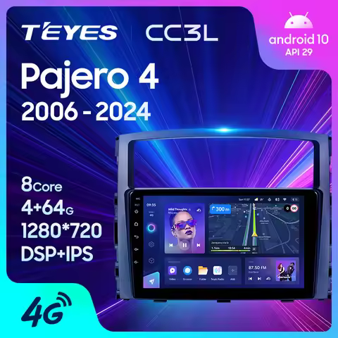 TEYES CC3L WIFI For Mitsubishi Shogun Pajero 4 V80 V90 2006 - 2024 Car Radio Multimedia Video Player