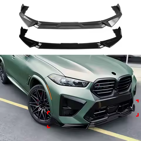 Suitable for BMW X5M F95 X6M F96 LCI 2024 + Front Lip Front Shovel Spoiler Small Surround Modificati