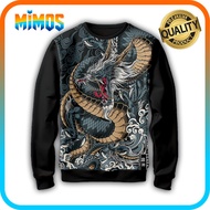 3D Dragon Animal Children's Sweater Dragon 3D Dragon Top N3D-07 _SW For Ages 1-12 Years