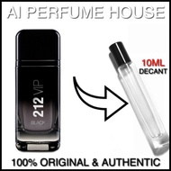 212 VIP BLACK EDP TRAVEL PACK 10ML - DECANT PERFUME