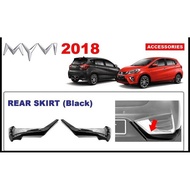 Myvi 2018 Gear Up Rear Skirting / Rear Skirt (black)