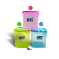 Best Selling - Zayn 800ml Square Jar 800ml Snack Jar/ 800ml Cake Jar/ 800ml Spice Container 800ml