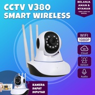 New CCTV Indoor V380 Pro HD Rotating Camera Wifi Meja Mic Speaker