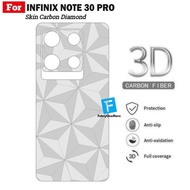 skin carbon infinix note 30 30 pro motif diamond 3d garskin handphone - note 30 pro