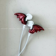 (EarPods/AirPods) Y2K Headphone Mount | Devil wing gothic headphone clip | By Eli