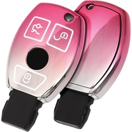 ELOHEI for Mercedes Benz Key Fob Cover, Premium Soft TPU Key Case Cover Compatible with Mercedes Ben
