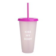 [ ของสมนาคุณ งดจำหน่าย ] Kiss My Body Summer Glass แก้วน้ำ คิสมายบอดี้ คละสี