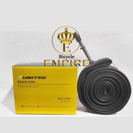 United Inner Tube 20 451 or 20 x 1 3 Per 8 FV 50mm Presta Bicycle Empire Valve Bicycle Inner Tube