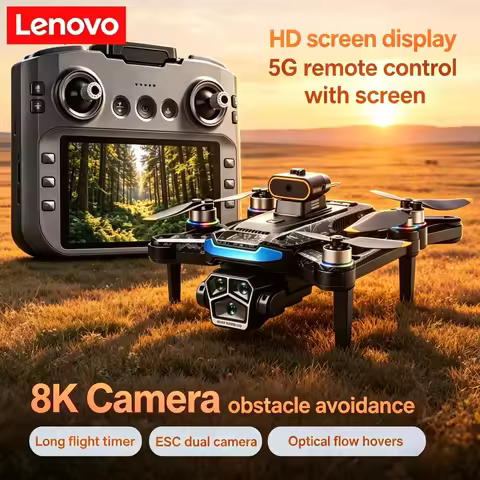 Lenovo Mi A14Pro Max Long Distance RC Quadcopter 8K HD Triple Camera GPSObstacle Avoidance Optical F